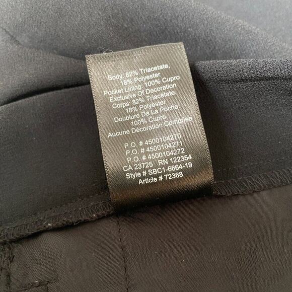 BABATON Aritzia Womens Dexter Black Stripe Tuxedo Pull On Pant - Size 2 - Picture 5 of 6